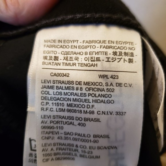 Levis Women's NWOT 505 Mid Rise Skinny Black Denim Jeans Size 12 - Picture 8 of 10